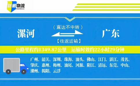 漯河到广东物流公司