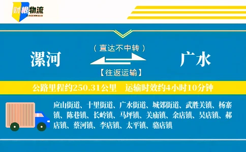 漯河到广水物流公司