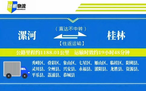 漯河到桂林物流公司