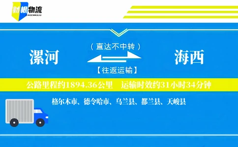 漯河到海西物流公司