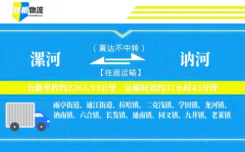 漯河到讷河物流公司