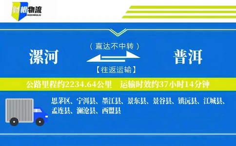 漯河到普洱物流公司