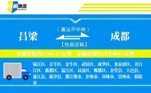 吕梁到成都物流公司