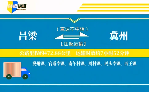 吕梁到冀州物流公司