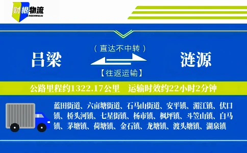 吕梁到涟源物流公司
