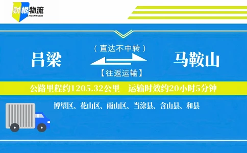 吕梁到马鞍山物流公司