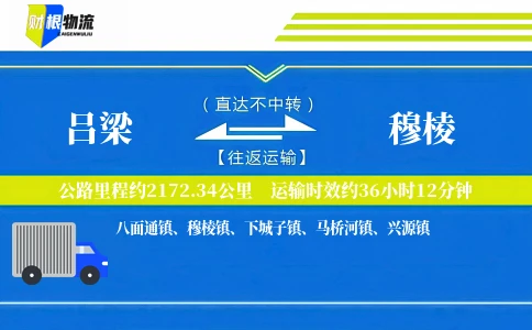 吕梁到穆棱物流公司