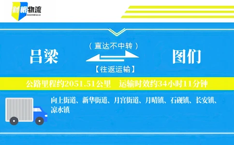 吕梁到图们物流公司