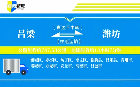 吕梁到潍坊物流公司