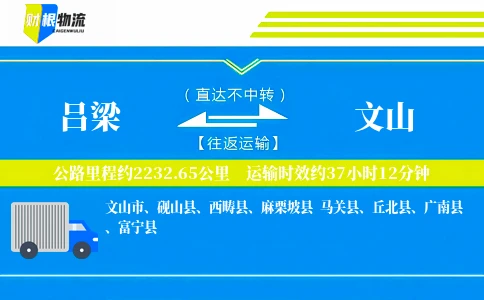 吕梁到文山物流公司