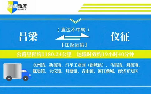 吕梁到仪征物流公司