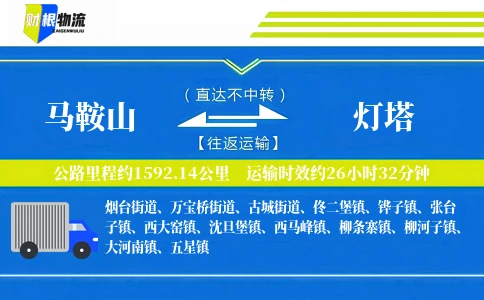 马鞍山到灯塔物流公司