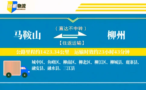 马鞍山到柳州物流公司