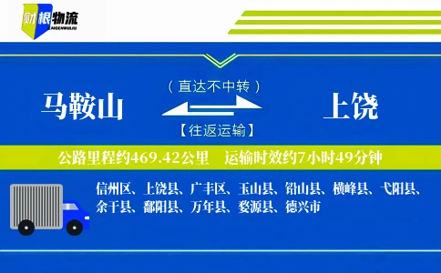 马鞍山到上饶物流公司