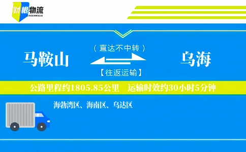 马鞍山到乌海物流公司