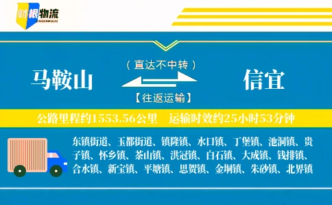 马鞍山到信宜物流公司