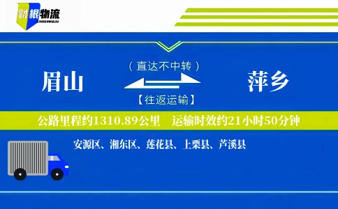眉山到萍乡物流公司