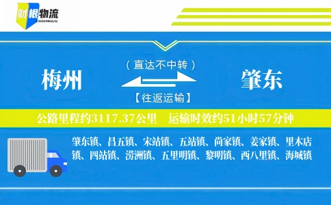 梅州到肇东物流公司