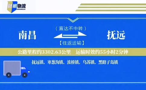 南昌到抚远物流公司