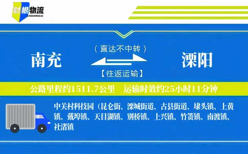 南充到溧阳物流公司