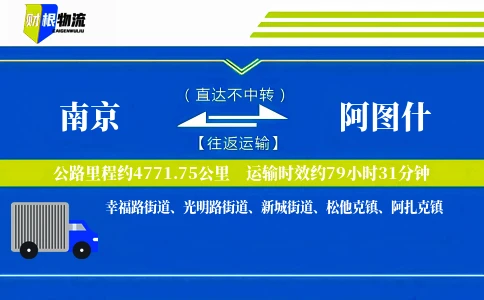 南京到阿图什物流公司