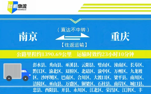 南京到重庆物流公司
