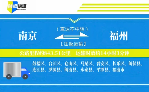 南京到福州物流公司