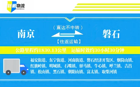 南京到磐石物流公司