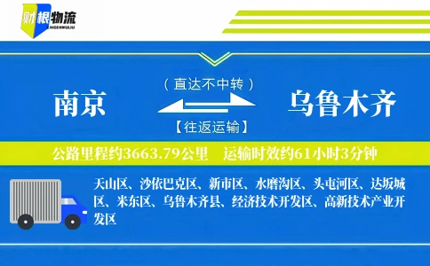 南京到乌鲁木齐物流公司