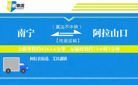 南宁到阿拉山口物流公司