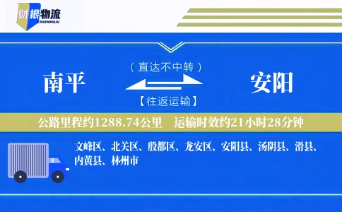南平到安阳物流公司