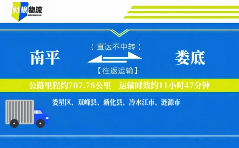 南平到娄底物流公司