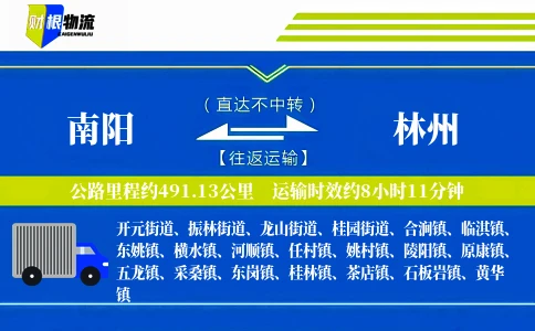 南阳到林州物流公司