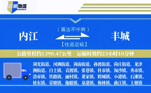 内江到丰城物流公司