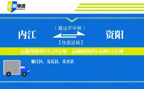 内江到资阳物流公司