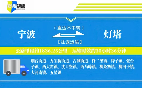 宁波到灯塔物流公司