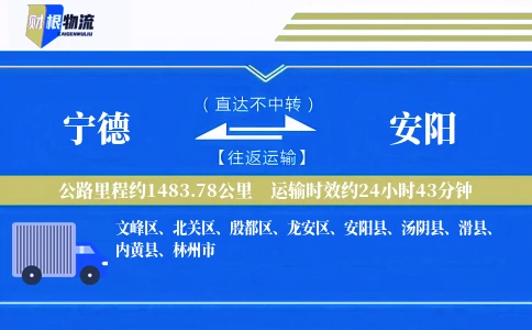 宁德到安阳物流公司