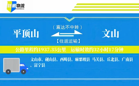 平顶山到文山物流公司