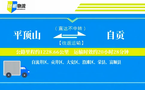 平顶山到自贡物流公司