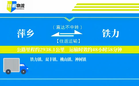 萍乡到铁力物流公司
