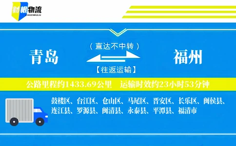 青岛到福州物流公司