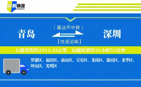 青岛到深圳物流公司