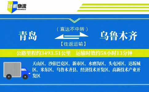 青岛到乌鲁木齐物流公司