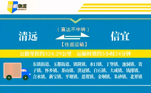 清远到信宜物流公司