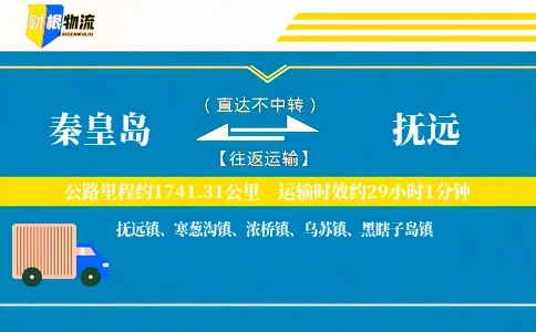 秦皇岛到抚远物流公司