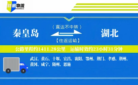 秦皇岛到湖北物流公司
