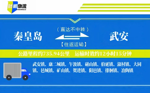 秦皇岛到武安物流公司
