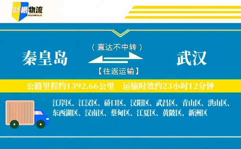 秦皇岛到武汉物流公司
