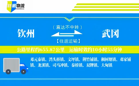 钦州到武冈物流公司