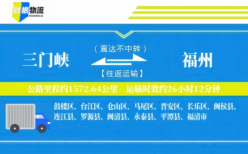 三门峡到福州物流公司